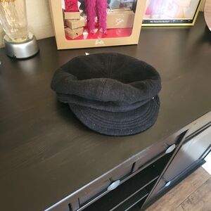 NWT Black Wool H&M Newsboy Cap